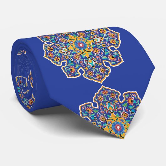 Cravate Turquoise persane (Roulé)