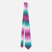 Cravate turquoise rose girly turquoise aqua ombre mermaid (Dos)