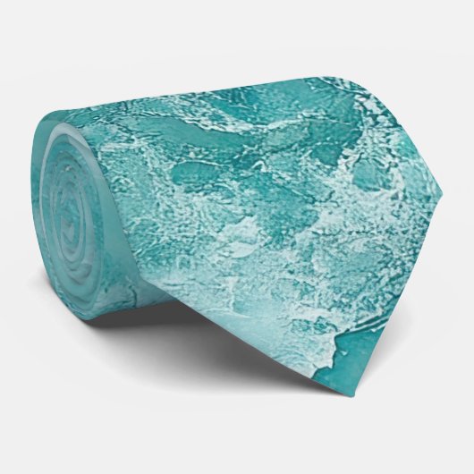Cravate Turquoise Swirl Mens (Roulé)