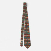 Cravate Turquoise Terracotta Monogram (Dos)
