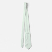 Cravate Turquoise Vert Doux Pale Blanc Pastel Couleur Soli (Dos)