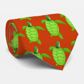 Cravate Turtles-150 vert (Roulé)