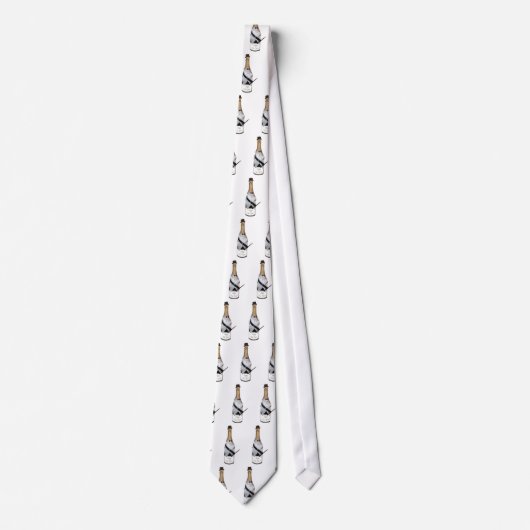 Cravate Tuxedo Champagne Necktie (Devant)