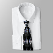 Cravate Tuxedo requin personnalisé classe lunettes de sole (Attaché)