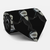 Cravate Tuxedo requin personnalisé classe lunettes de sole (Roulé)