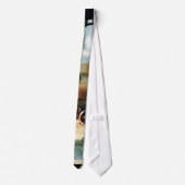 Cravate Tuyau et buses blancs (Dos)