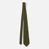 Cravate Tweed à chevrons vert chasse (Dos)