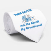 Cravate Twin Boys Grandsons Cadfts (Roulé)