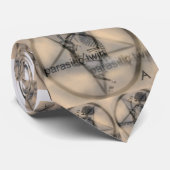 Cravate Twin parasite (conception de pentagramme) (Roulé)