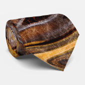 Cravate Tyger's Eye Gemstone Textures (Roulé)