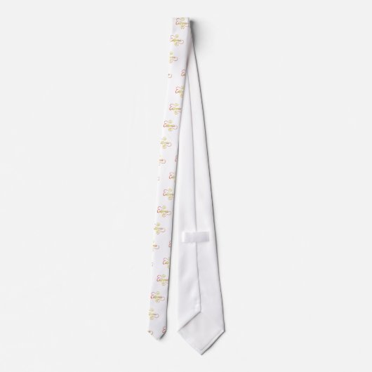 Cravate Typographie de Californie (Dos)