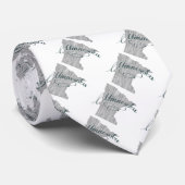 Cravate Typographie de l'État du Minnesota (Roulé)