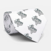 Cravate Typographie de l'État du Texas (Roulé)