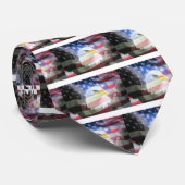 Cravate U.S.A. Eagle et drapeau (Roulé)