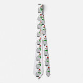 Cravate ugly christmas llama santa claus (Devant)