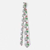 Cravate ugly christmas llama santa claus (Dos)