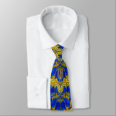 Cravate Ukraine Golden Trident Volodymyr Tryzub (Attaché)