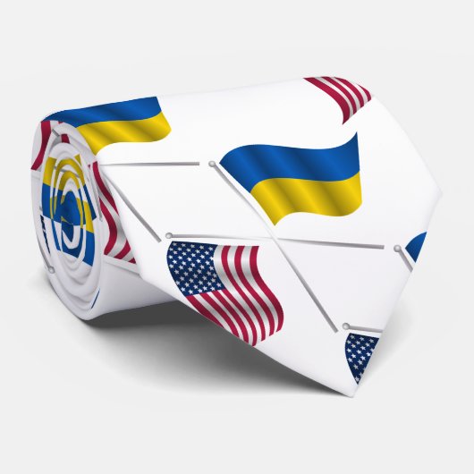 CRAVATE UKRAINE USA (Roulé)