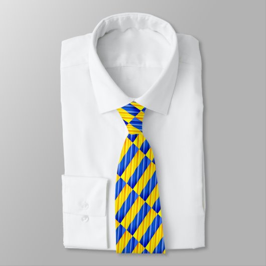 Cravate Ukrainian Flag Neck Tie Support Freedom Ukraine (Attaché)