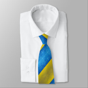 Cravate Ukrainian Flag of Ukraine Glitter Professional