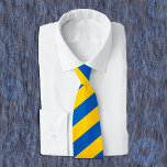 Cravate ukrainien, Cravates patriotiques du drapea<br><div class="desc">Cravate : Patriotique Ukrainien Drapeau de la mode cravate avec rayures bleues et jaunes / У к р а ї а</div>
