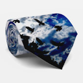 Cravate Un arbre des corneilles (Roulé)