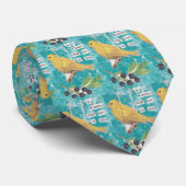 Cravate Un canari, chante mieux dans l'amour (Roulé)