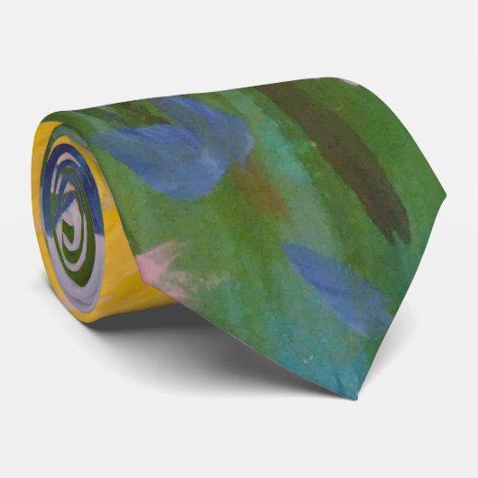 Cravate Un champ de fleurs sauvages (Roulé)