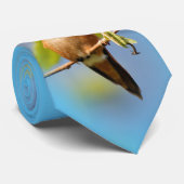Cravate Un Curieux Colibri Roux (Roulé)