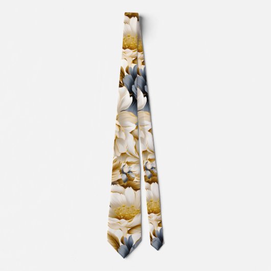 Cravate Un Mariage Floral Series Design 5 (Devant)