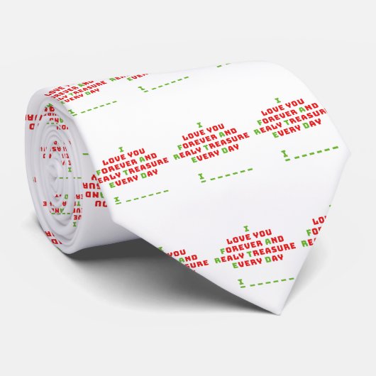 Cravate Un message amusant caché (Roulé)