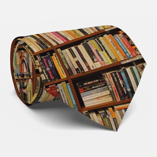 Cravate Un monde de livres (Roulé)