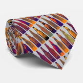 Cravate un motif de bouteilles (bière) (Roulé)