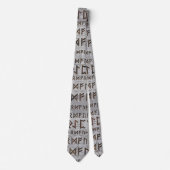 Cravate Un motif plus ancien de Futhark sur la texture de (Devant)