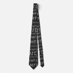 Cravate Un motif plus ancien de Futhark sur la texture en