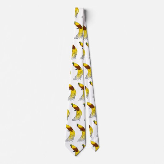 Cravate Un petit oiseau de paradis (Devant)