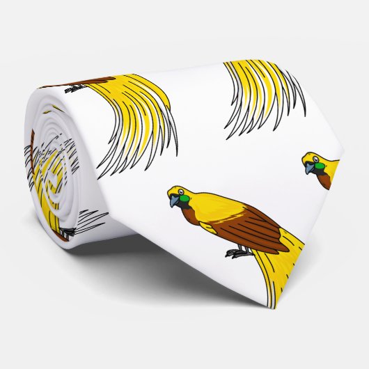 Cravate Un petit oiseau de paradis (Roulé)