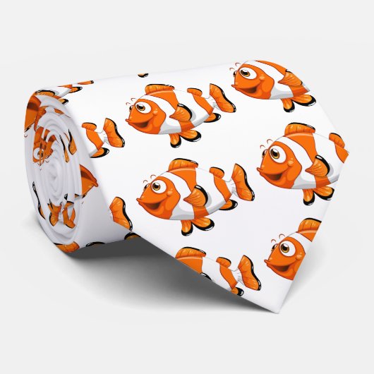 Cravate Un poisson de nemo (Roulé)