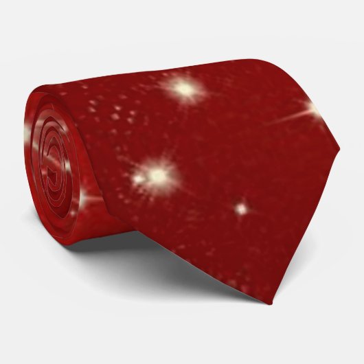 Cravate Un scintille rouge (Roulé)
