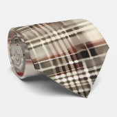 Cravate Un Tartan de Noël Floral Design Series #2 (Roulé)