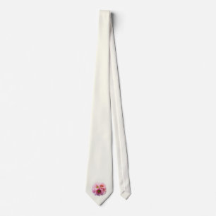 Cravate Un tas de marguerites roses