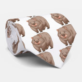 Cravate Un wombat (Roulé)