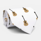 Cravate Une belle guitare (Roulé)