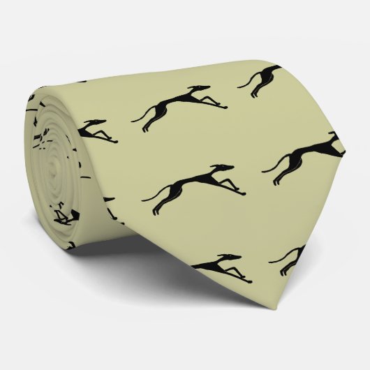 Cravate Une conception de course de lévriers (Roulé)