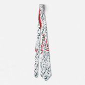 Cravate une fleur rouge sur un arrière - plan noir (Dos)