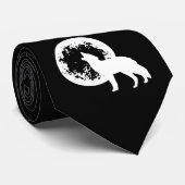 Cravate Une lune de loup (Roulé)