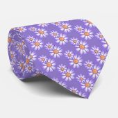 Cravate Une marguerite violette/papillon (Roulé)