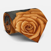 Cravate Une série de crânes et de roses Design 11 (Roulé)