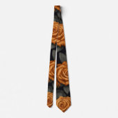 Cravate Une série de crânes et de roses Design 11 (Dos)