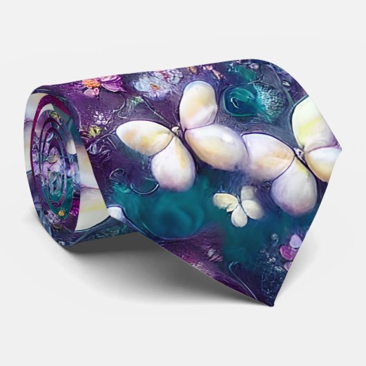 Cravate Une série mystique de papillons 5 (Roulé)